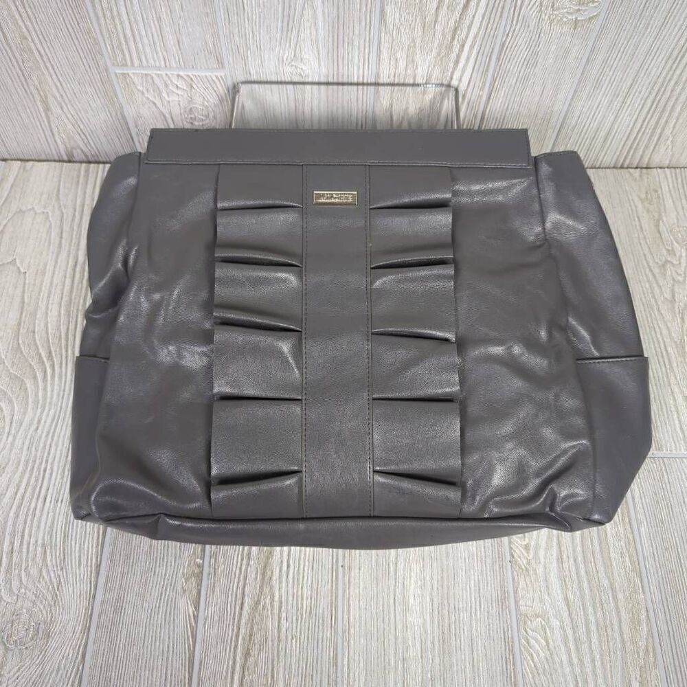 Miche Womens Donna Prima Shell Bag Purse Cover Gray Tuxedo Ruffle Design